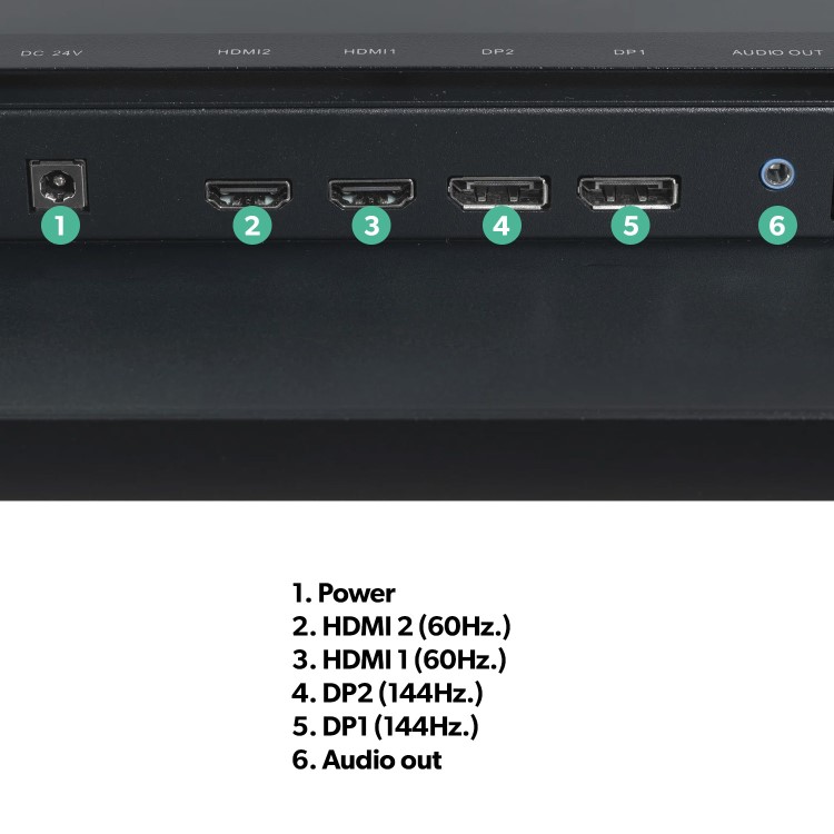 electriQ 28" 4K IPS 144Hz 0.9ms Gaming Monitor