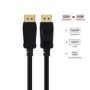 electriqQ 2 Meter Display Port to Display Port 4K Braded Cable