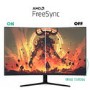 Refurbished electriQ QHD HDR 165Hz FreeSync / VSync  5  ms Gaming Monitor with RGB light, DPx2, HDMIx2