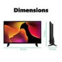 Refurbished electriQ 32" 720p HD Ready LED Freeview HD LED TV without Stand & with DVD Player