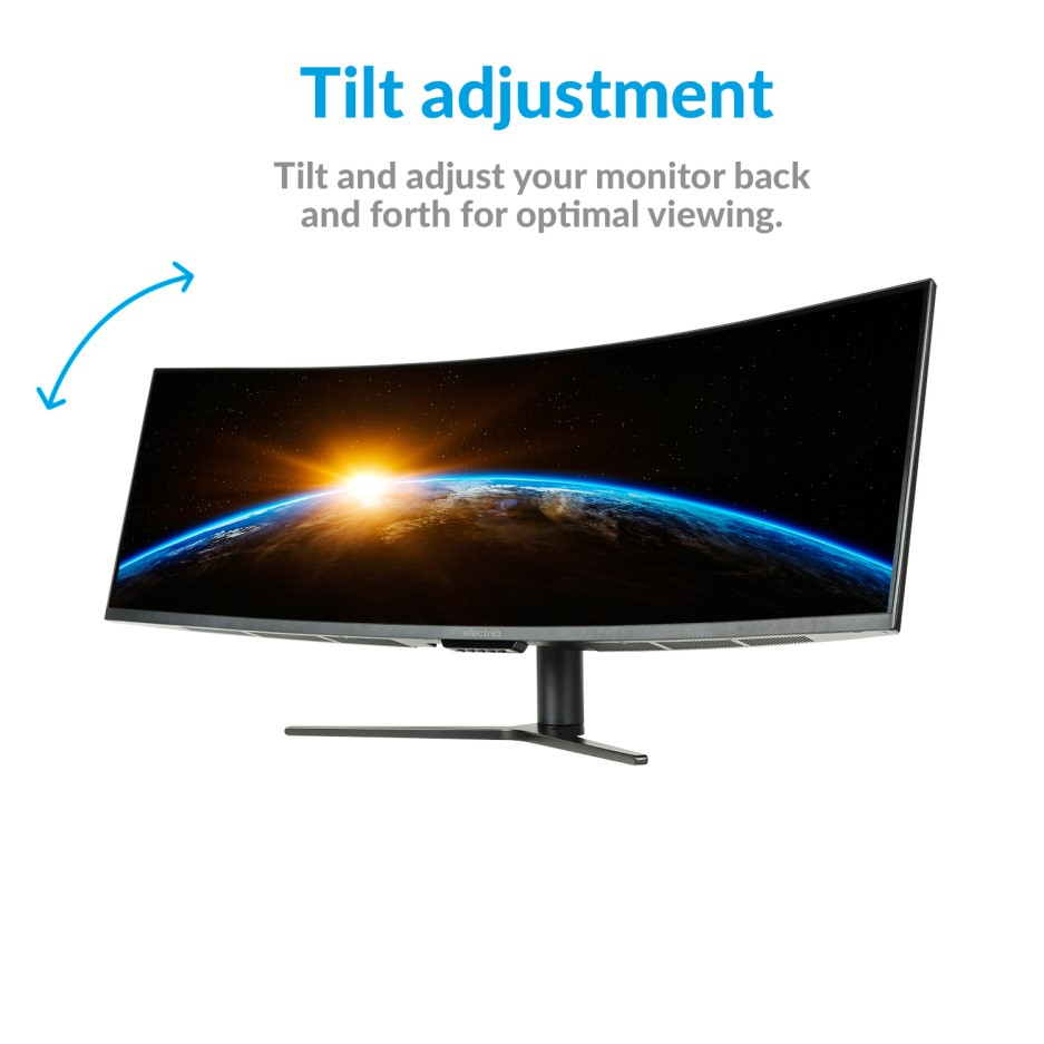 electriQ 49" Double Full HD Super UltraWide FreeSync HDR Curved Monitor BuyItDirect.ie