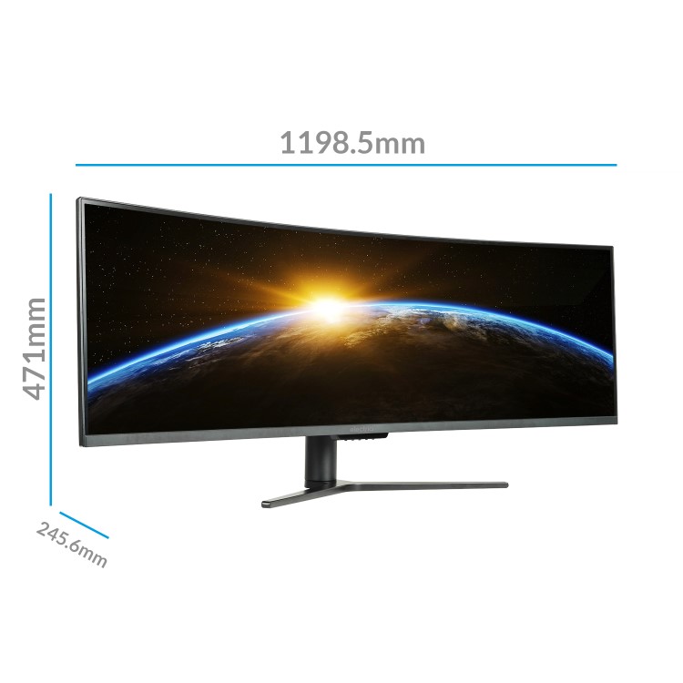Refurbished electriQ 49" FHD HDR Super UltraWide FreeSync Curved Monitor