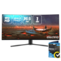 electriQ 34" WQHD QLED 165Hz 1ms Ultrawide Curved Gaming Monitor