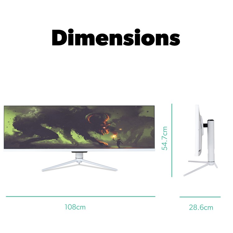 electriQ 43" Super UltraWide 120Hz Gaming Monitor