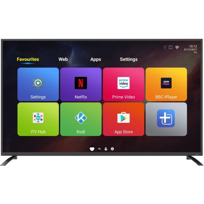 electriQ 65" 4K Ultra HD LED Android Smart TV with Freeview HD