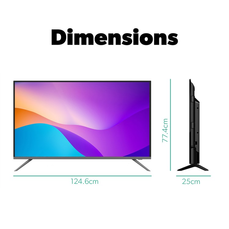 electriQ T2SMH 65 Inch LED 4K HDR Freeview Android Smart TV
