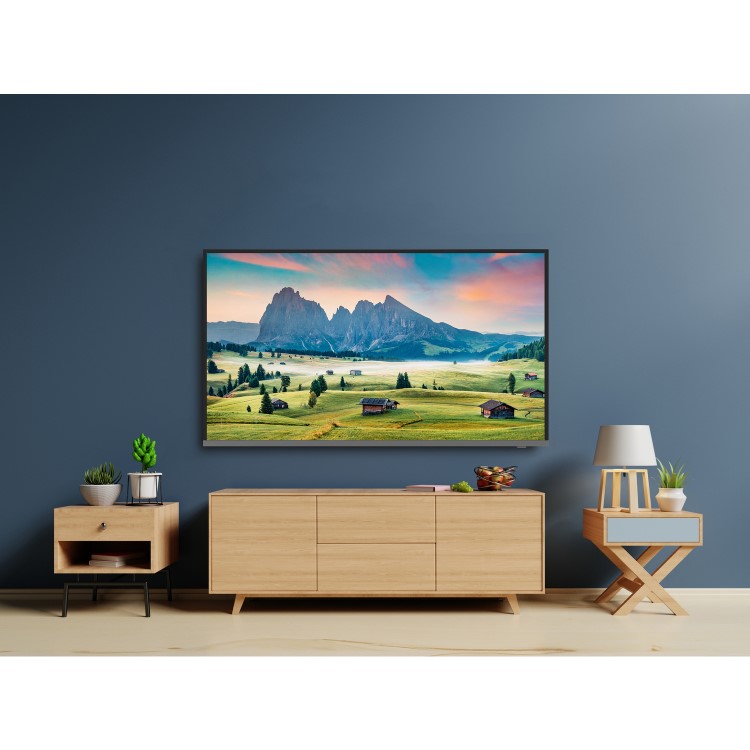 GRADE A2 - electriQ 65" 4K Ultra HD HDR LED Android Smart TV with Freeview HD