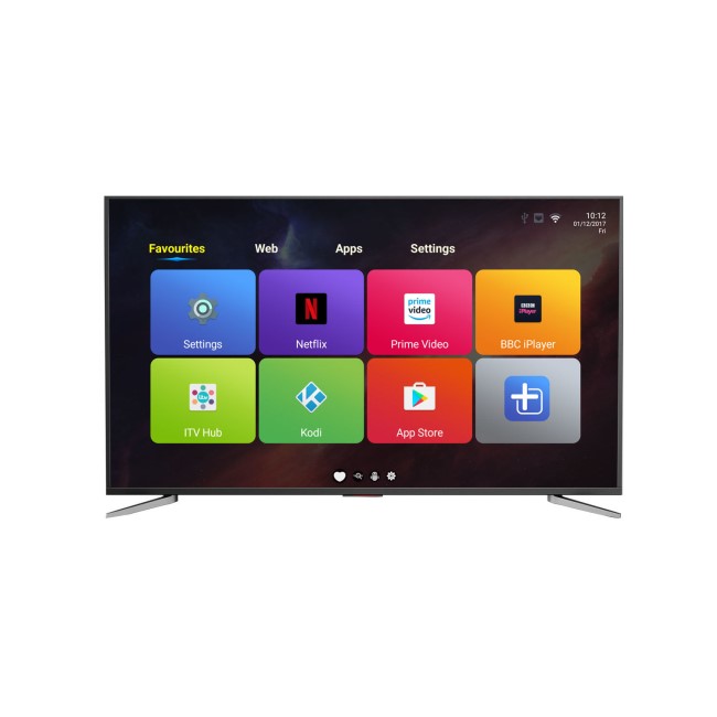 Ex Display - electriQ 75" 4K Ultra HD LED Smart TV with Android and Freeview HD