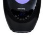 GRADE A1 - electriQ Black Bladeless Heater Fan 2kW with Optional Mood Light