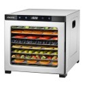 eiQ10DDSS electriQ Commercial Style Digital Food Dehydrator & Dryer with 10 Shelves and 48 Hour Timer - Stainless Steel