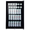 eiQ115DFSS electriQ 115 Litre Drinks Fridge - Black with Stainless Steel Trim