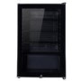 electriQ 115 Litre Drinks Fridge - Black with Stainless Steel Trim