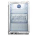 eiQ118BCKBAR electriQ 118 Litre Single Door Commercial Outdoor Use Drinks Cooler - Stainless Steel