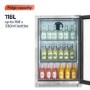 electriQ 118 Litre Single Door Commercial Outdoor Use Drinks Cooler - Stainless Steel