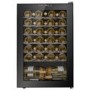 electriQ 48 Bottle Capacity Freestanding Wine Cooler – Black
