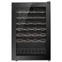 electriQ 48 Bottle Capacity Freestanding Wine Cooler – Black