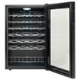 electriQ 48 Bottle Capacity Freestanding Wine Cooler – Black