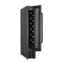Refurbished electriQ eiQ15WINEBG Freestanding 7 Bottle Single Zone Under Counter Wine Cooler Black