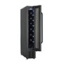Refurbished electriQ eiQ15WINEBG Freestanding 7 Bottle Single Zone Under Counter Wine Cooler Black