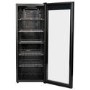 electriQ 86 Bottle Freestanding Wine Cooler - Black