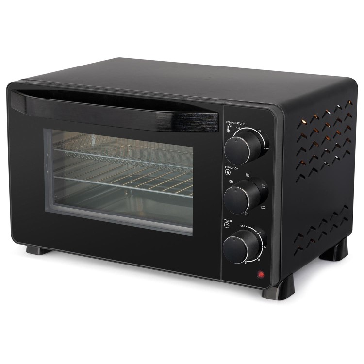 electriQ 23L Mini Oven with Air Fryer Function - Black