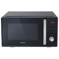 Refurbished electriQ eiQ26FBMW Freestanding 26L 900W Digital Flatbed Microwave Black