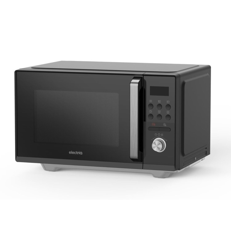 Refurbished electriQ eiQ26FBMW Freestanding 26L 900W Digital Flatbed Microwave Black