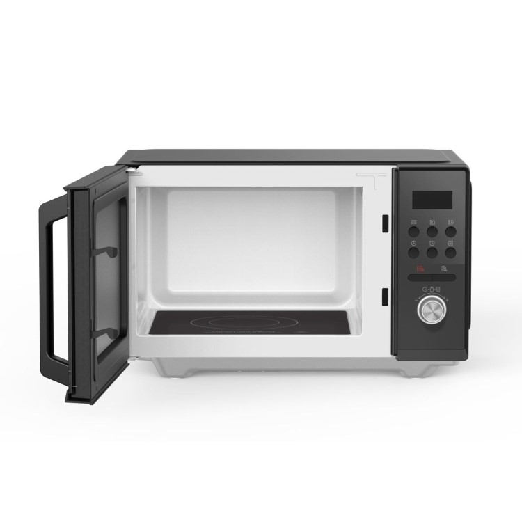 Refurbished electriQ eiQ26FBMW Freestanding 26L 900W Digital Flatbed Microwave Black