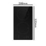 Refurbished electriQ eiQ30INDP 2 Zone Induction Hob Black
