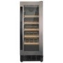 Refurbished 18 Bottle Capacity 30cm Freestanding Under Counter Wine Cooler - Premium Dark Stainless Steel