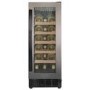 Refurbished 18 Bottle Capacity 30cm Freestanding Under Counter Wine Cooler - Premium Dark Stainless Steel