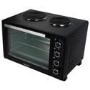 Refurbished electriQ eiQ45LOVN Mini Oven with Dual Hotplates Black