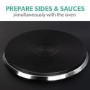 Refurbished electriQ eiQ45LOVN Mini Oven with Dual Hotplates Black