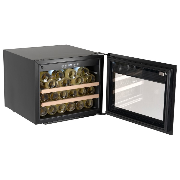electriQ 28 Bottle In Column Wine Cooler - Black