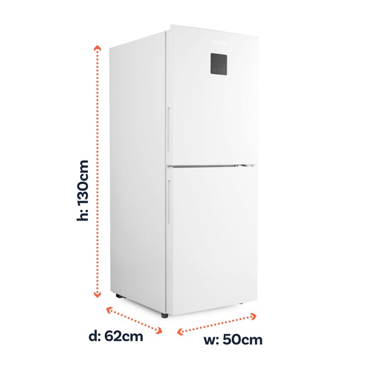 electriQ 153 Litre 50/50 Freestanding Fridge Freezer - Total No Frost