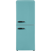 electriQ 153 Litre 50/50 Retro Freestanding Fridge Freezer - Blue Total No Frost electriQ 153 Litre 50/50 Retro Freestanding Fridge Freezer - Blue Total No Frost