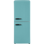 electriQ 153 Litre 50/50 Retro Freestanding Fridge Freezer - Blue Total No Frost