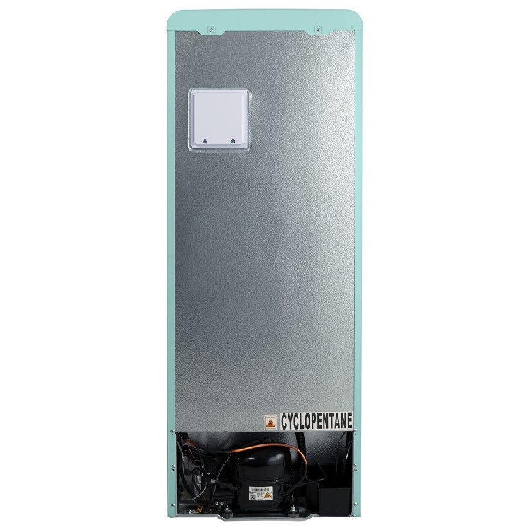 electriQ 153 Litre 60/40 Retro Freestanding Fridge Freezer - Blue Total No Frost