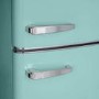 electriQ 153 Litre 60/40 Retro Freestanding Fridge Freezer - Blue Total No Frost