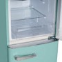 electriQ 153 Litre 60/40 Retro Freestanding Fridge Freezer - Blue Total No Frost