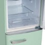 electriQ 153 Litre 60/40 Retro Freestanding Fridge Freezer - Mint Green Total No Frost