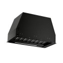 eiQ52CANBBL electriQ 52cm Canopy Cooker Hood with Baffle Filters - Black