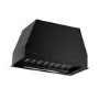 electriQ 52cm Canopy Cooker Hood with Baffle Filters - Black