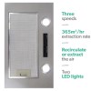 electriQ 52cm Canopy Cooker Hood - Silver