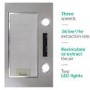 electriQ 52cm Canopy Cooker Hood - Silver