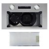 electriQ 52cm Canopy Cooker Hood - Silver