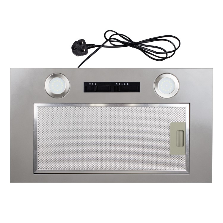 electriQ 52cm Canopy Cooker Hood - Silver
