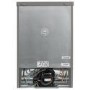 electriQ 91 Litre Freestanding Under Counter Freezer - Silver