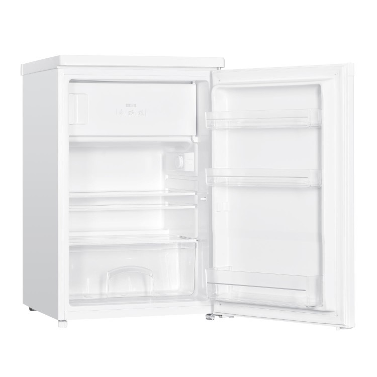 electriQ 109 Litre Freestanding Under Counter Fridge with Ice Box - White