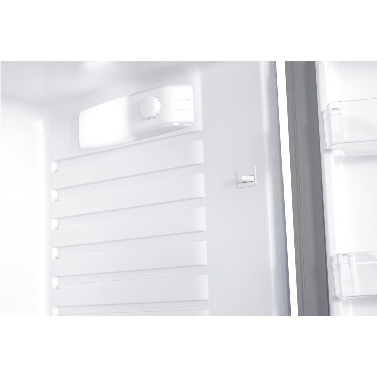 electriQ 127 Litre Freestanding Under Counter Larder Fridge - Silver